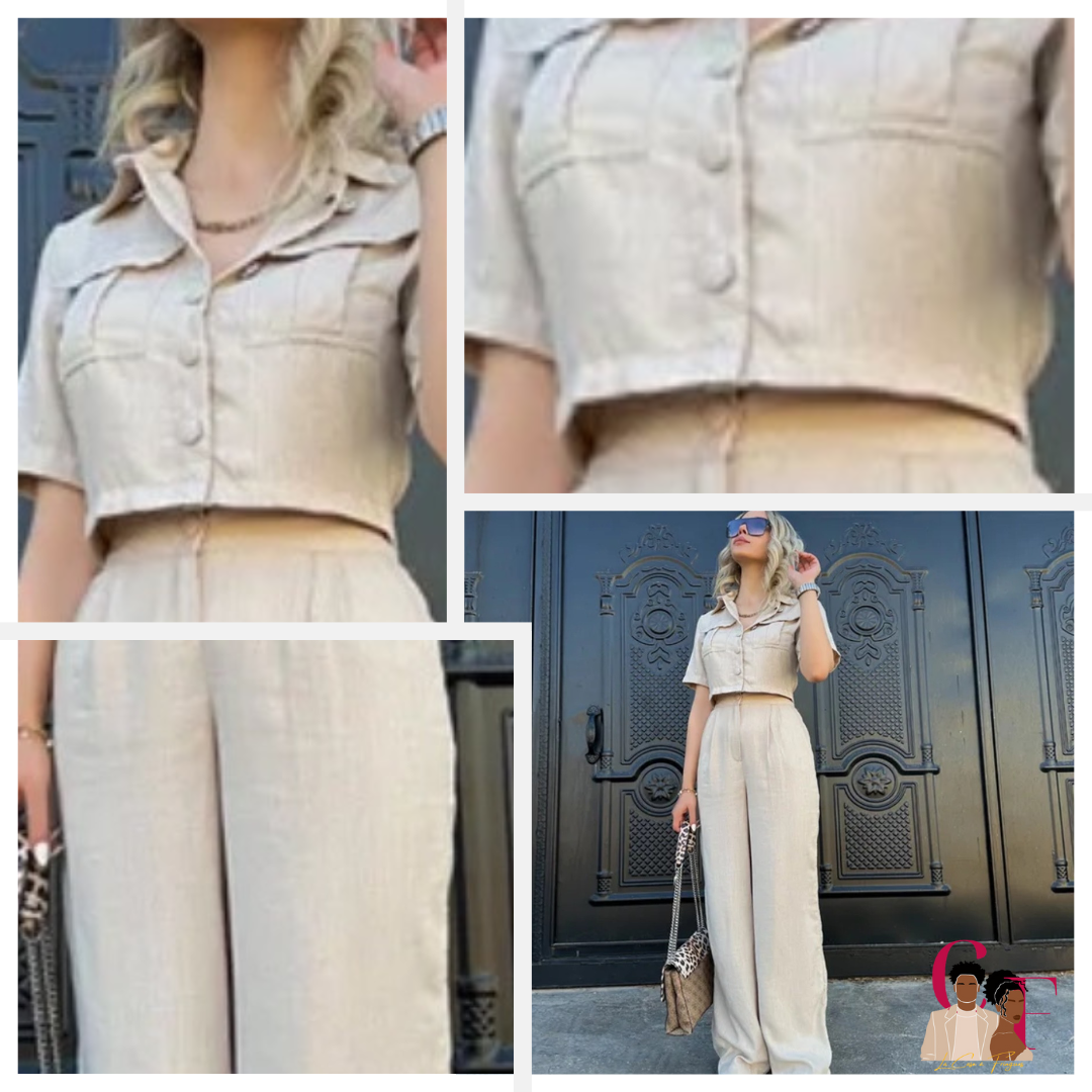 Ensemble chemise pantalon décontracté