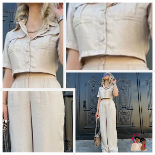 Ensemble chemise pantalon décontracté